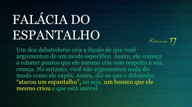 A t�tica dos sem argumento...