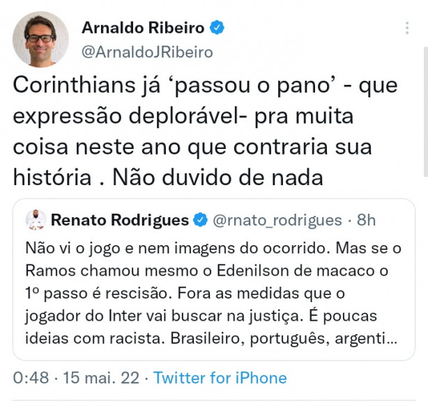 Robson Bamb Estrupador E Rafael Ramos Racista.