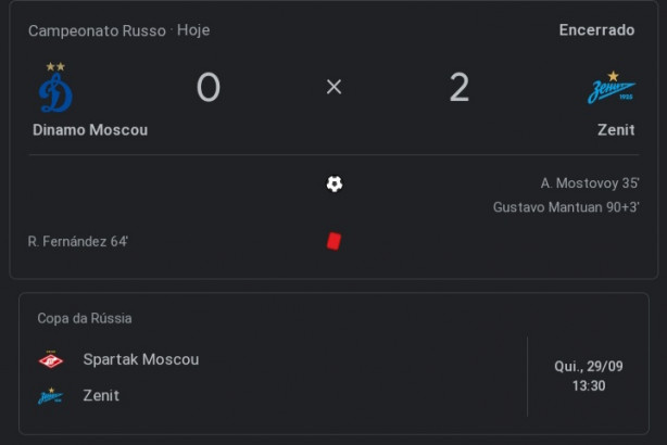 Mantuan fez outro gol pelo Zenit
