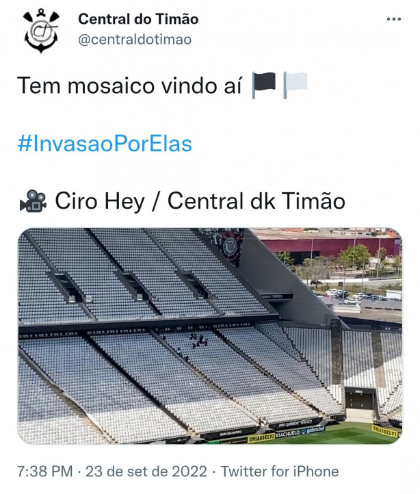 A fiel est� preparando um mosaico hist�rico para a decis�o de amanha!