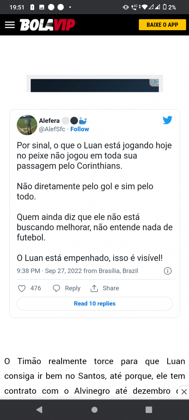 Santista iludido kjkjjkk
