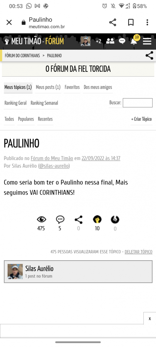 Eu falei que Paulinho faria falta!