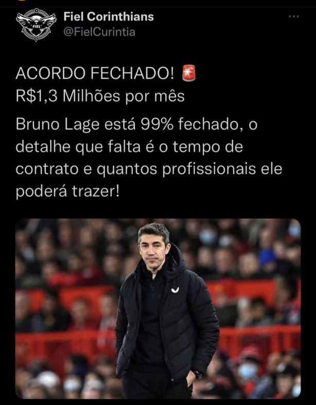 Bruno Lage fechado?