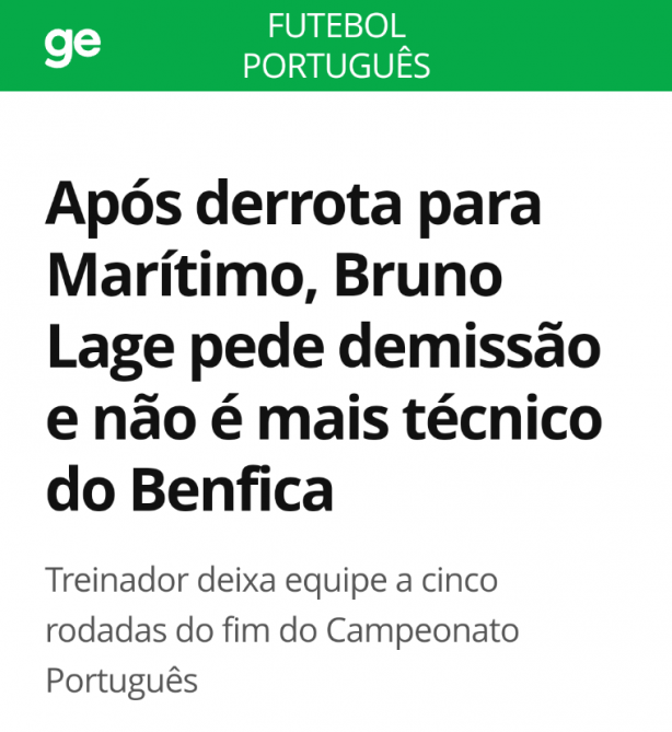Ele pediu demiss�o