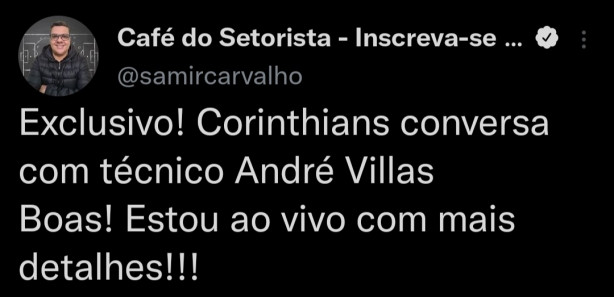 Novo t�cnico pela fonte mais confi�vel