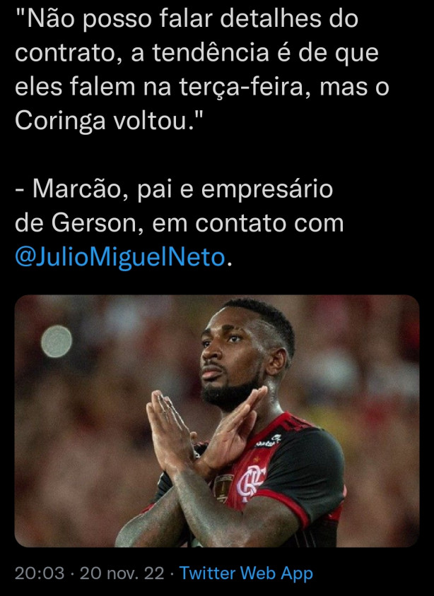 Enquanto estamos fechando com o Romero.