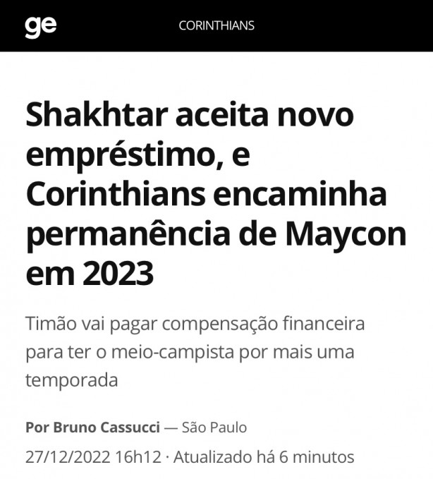 Volante Maycon fica no Corinthians para 2023