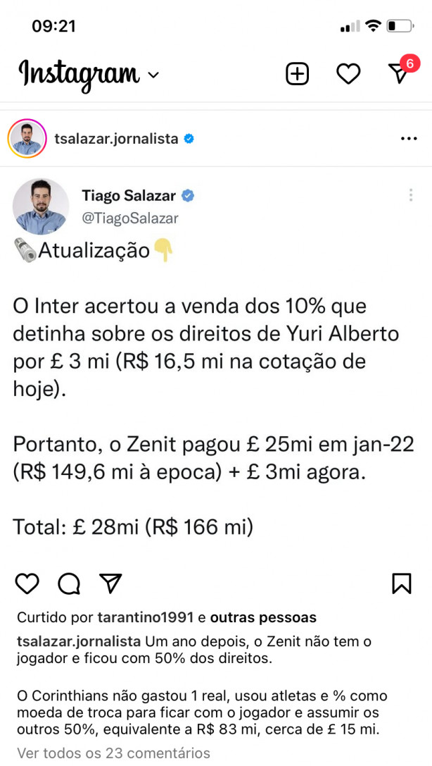 informa��o do Salazar