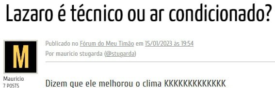 Parab�ns ao g�nio que comentou isso