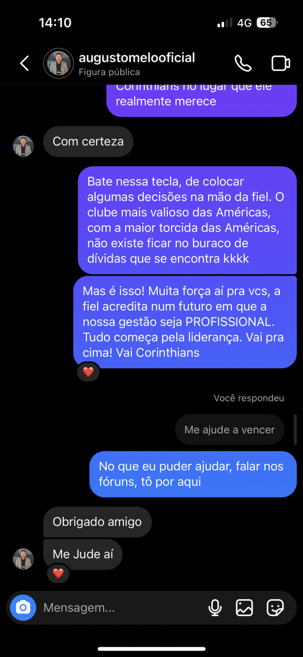 Conversa com o presidente