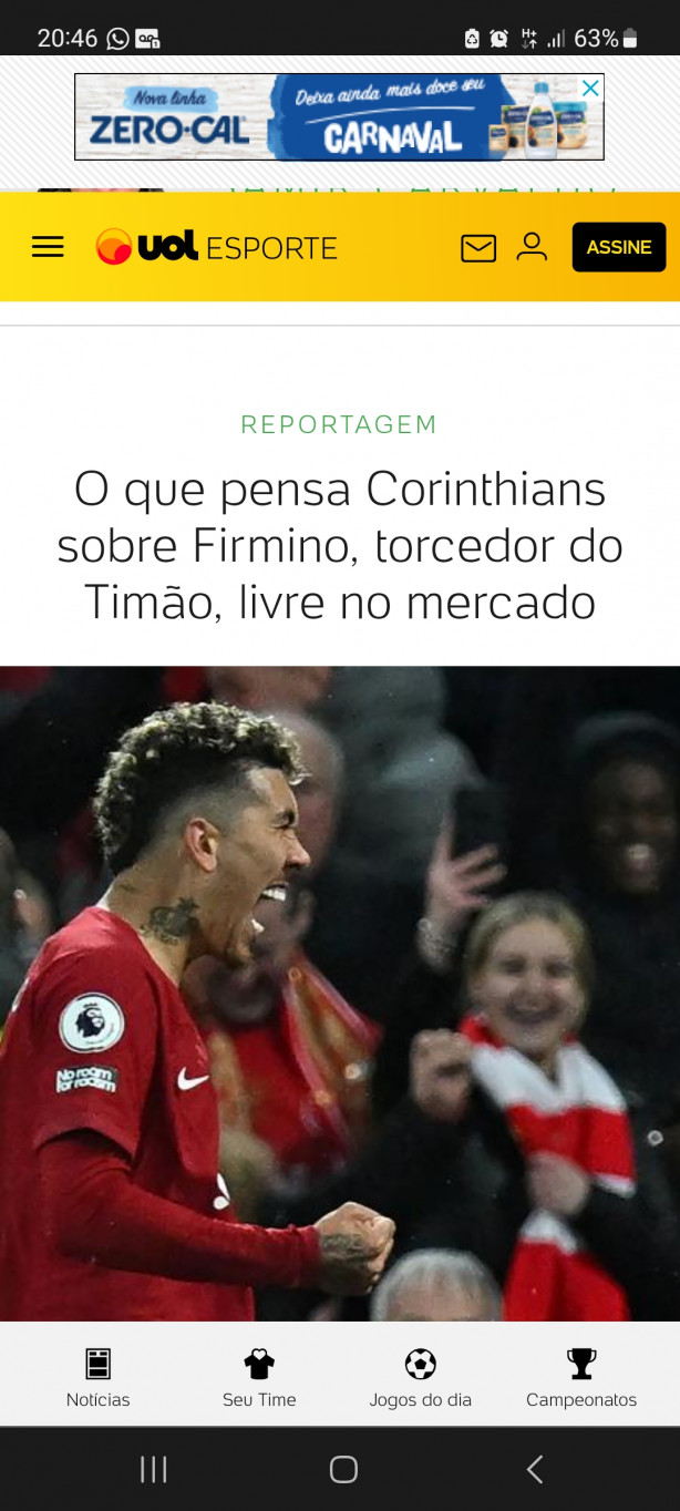 Firmino livre no mercado