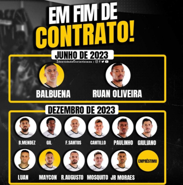 Jogadores com contratos no fim.