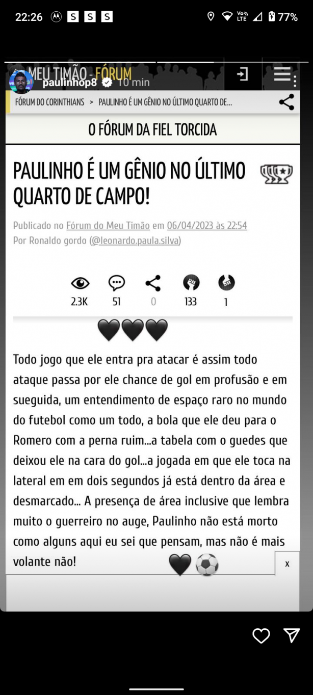 Paulinho acompanha o f�rum pelo jeito hein