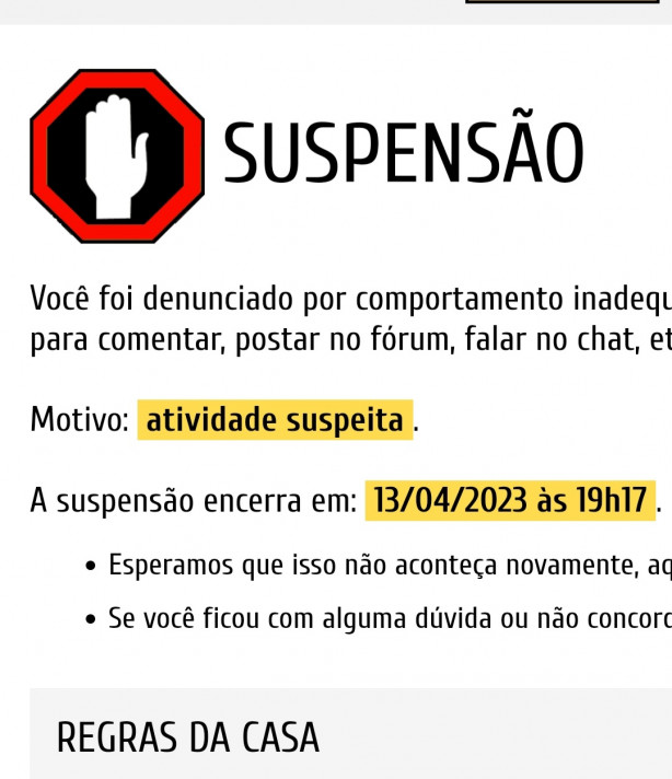 A modera��o desse site � excelente