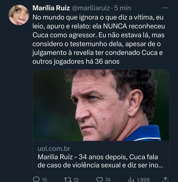 O que disse a v�tima?