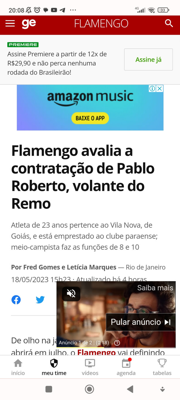 Revoltante vo perder o Pablo Roberto para o flamengo