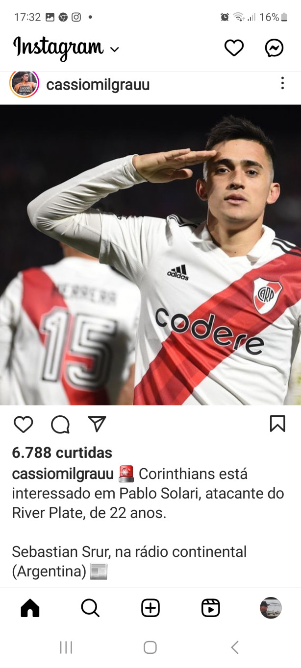 Refor�o de 22 anos Argentino. Ser� que vem mesmo?