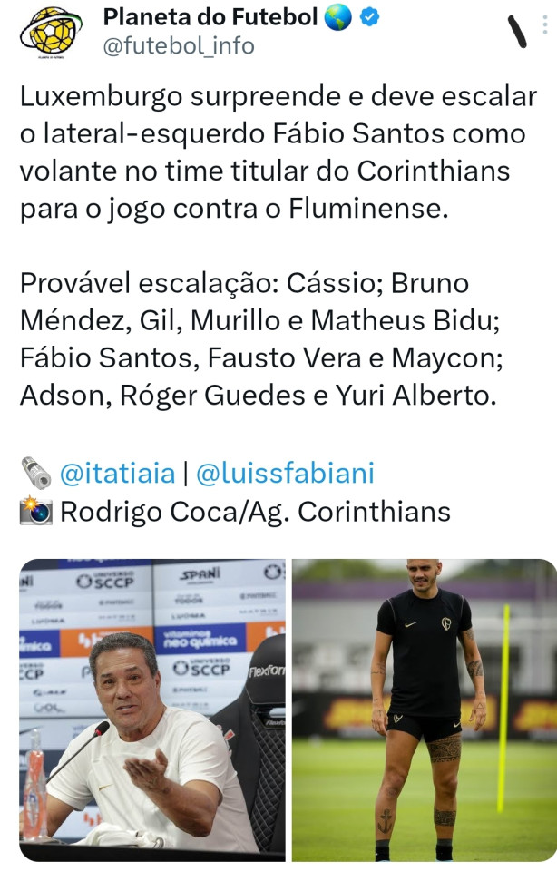 Luxemburgo acertou nessa.
