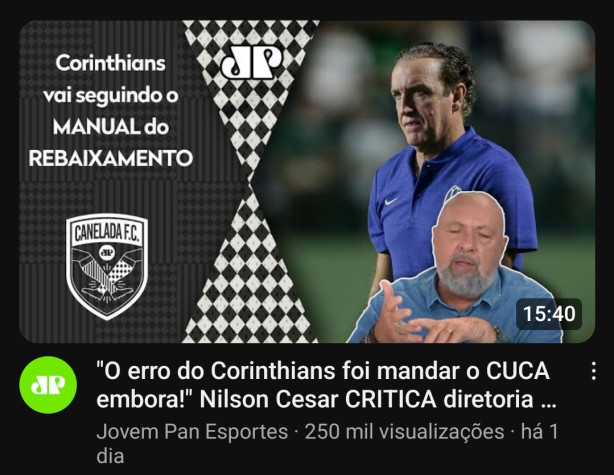 At� alguns da m�dia j� notou que isso causou o que vivemos hoje