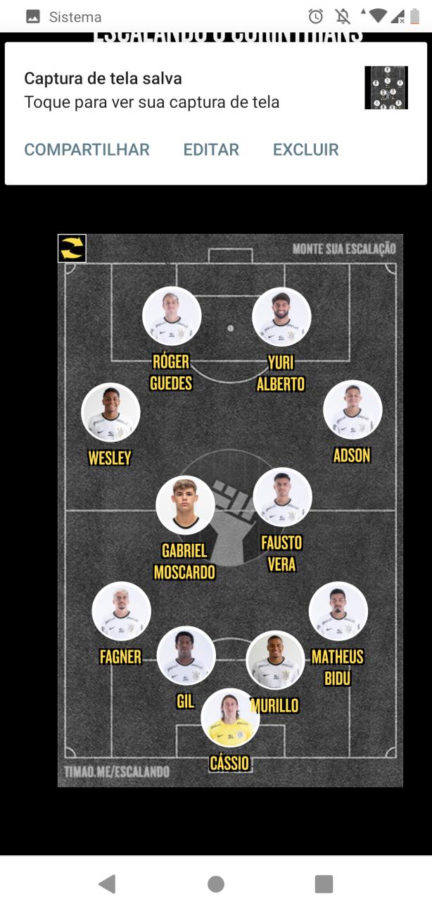 Para mim o Corinthians deveria jogar desta forma, com dois