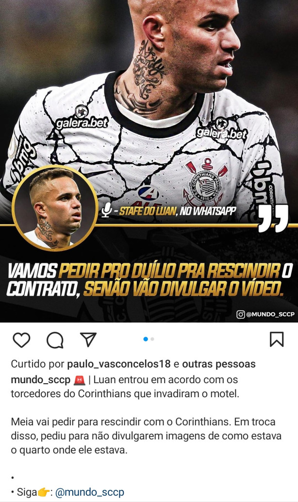 Ser� que Luan vai rescindir