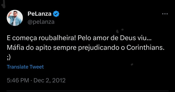 Sobre o jogo de hoje...