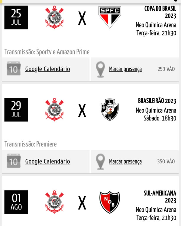De olho na sequ�ncia de jogos