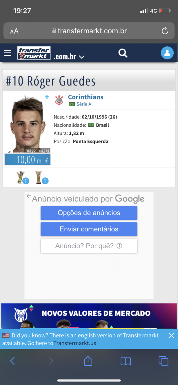 Du�lio e o Transfermarket