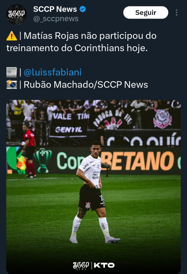 Rojas no tem prazo pra voltar.