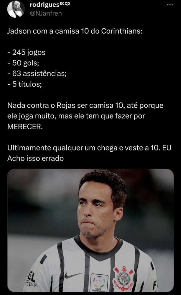 Nosso �ltimo grande camisa 10!