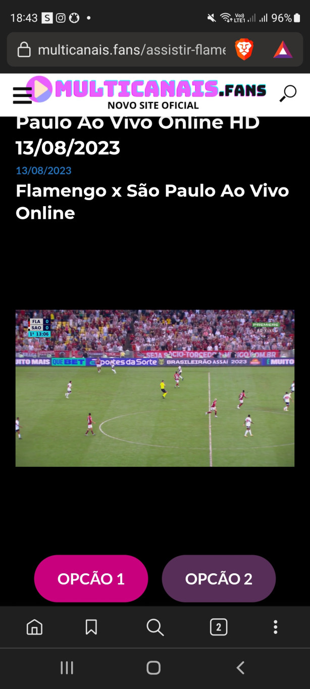 multi canais futebol