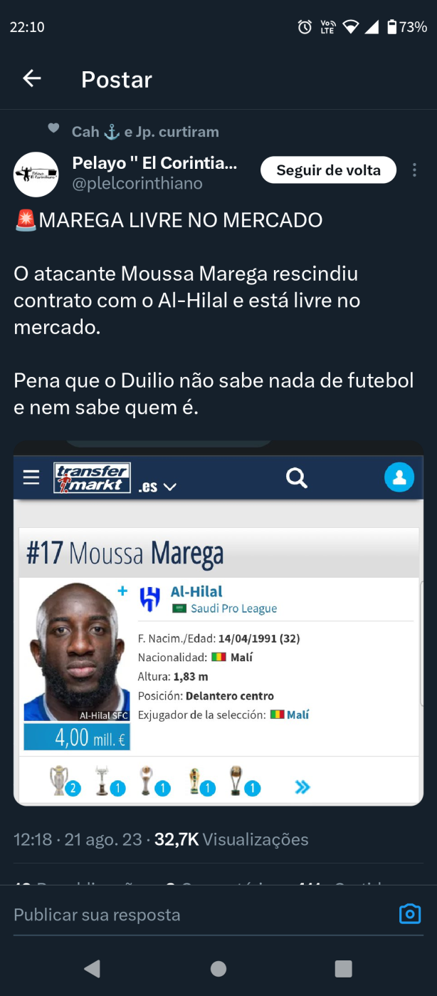 Marega seria muito bom