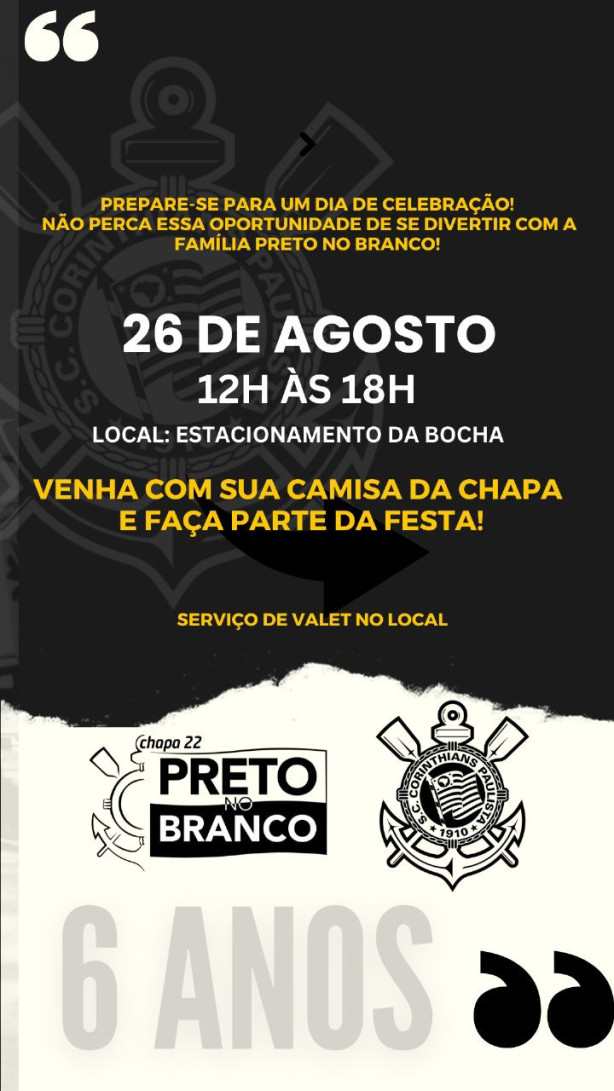 CHURRASCO GRATUITO da chapa 22 preto no branco no PSJ