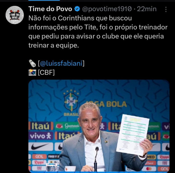 O Tite que pediu pra voltar