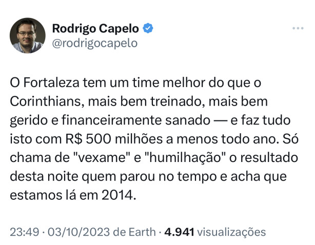 Falou tudo