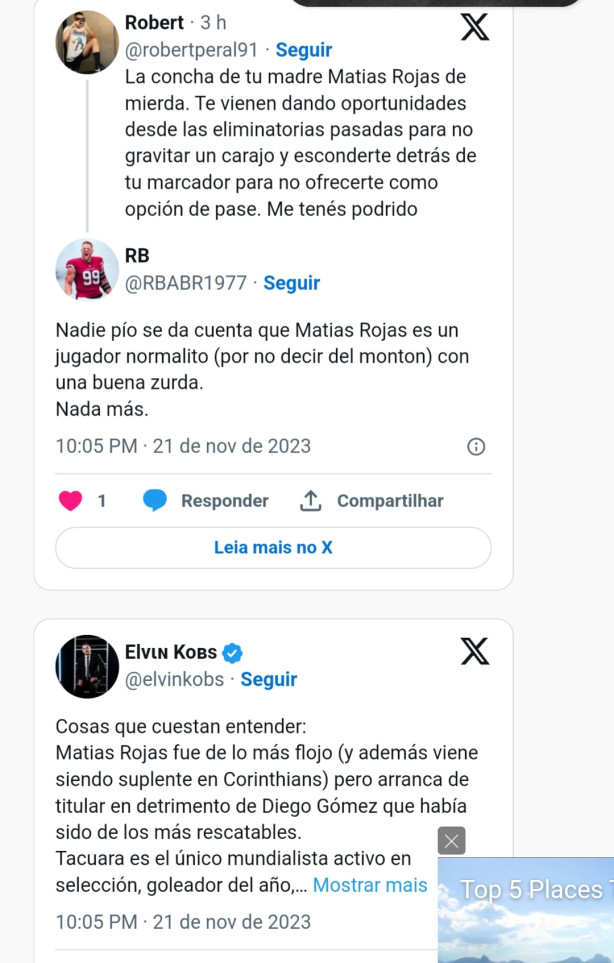 Matias Rojas pelo Paraguai.
