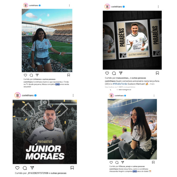 Contedos inteis das redes sociais do Corinthians
