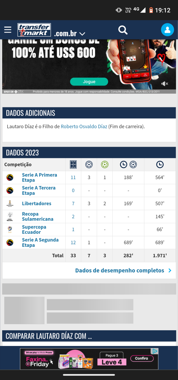 Sobre os N�meros de Lautaro D�az
