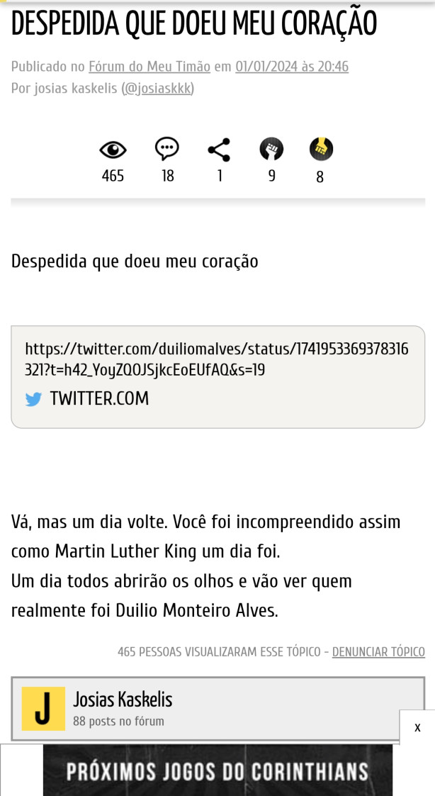 Defensores do Du�lio aqui ainda?