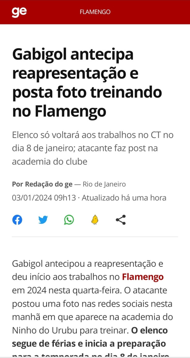 Gabigol, o jogador no quer sair do Flamengo!