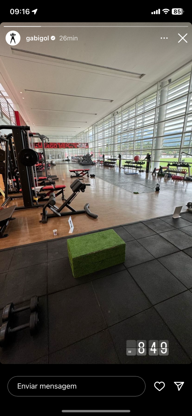Gabigol se reapresentou no Flamengo antecipadamente