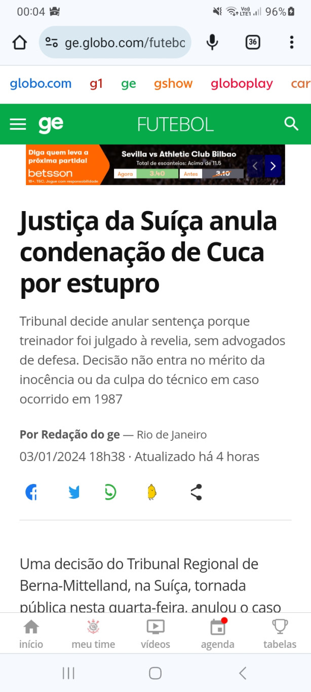 Anula��o da condena��o do cuca