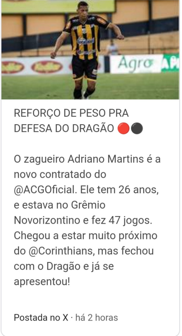 Adriano Martins no Drago