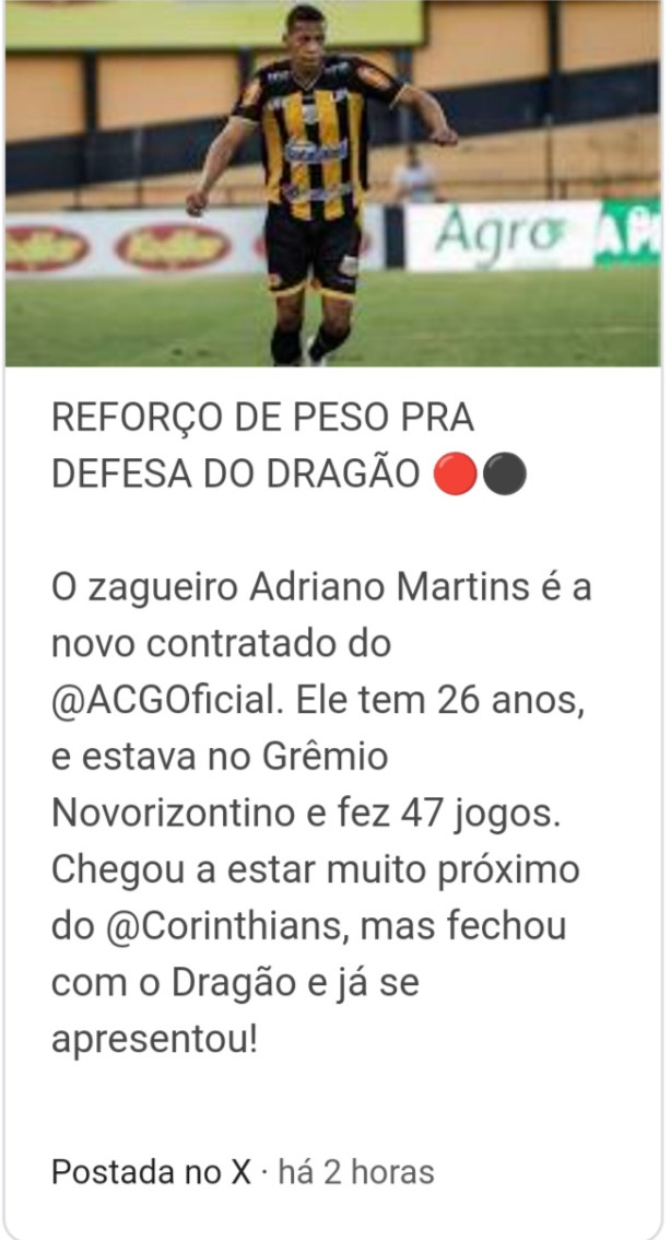 Adriano Martins no Drag�o