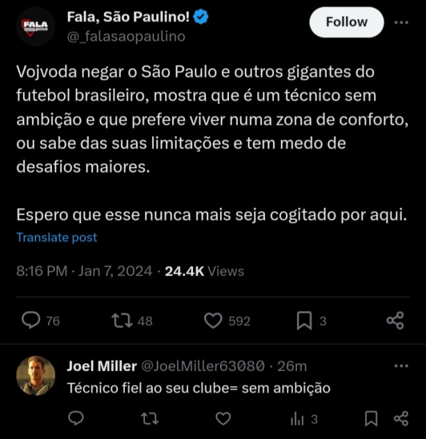 Come�ou a baixaria