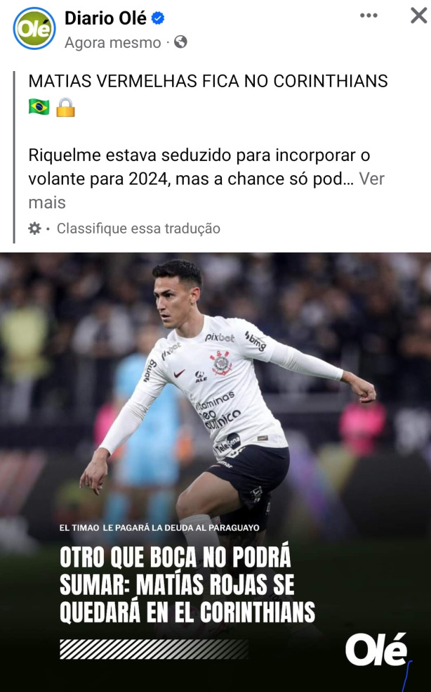 Jornal Ol� : Rojas fica