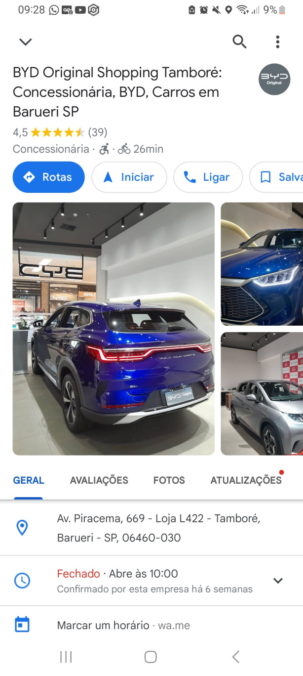 Existe uma BYD em S�o Paulo
