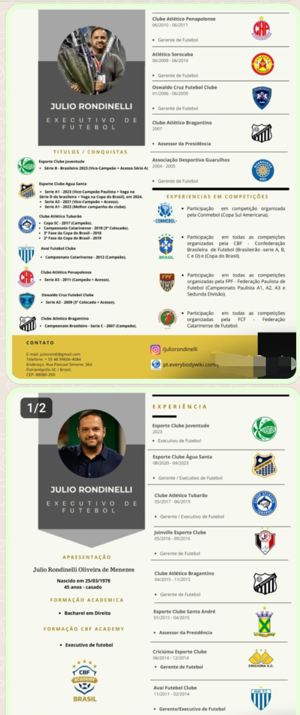 Jlio Rondinelli- Executivo de Futebol. Pode ser esse o cara.