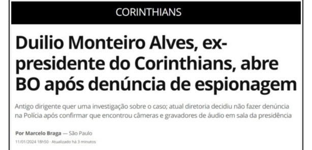 Augusto Melo est� vacilando.