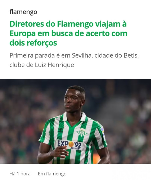 Flamengo e Luis Henrique